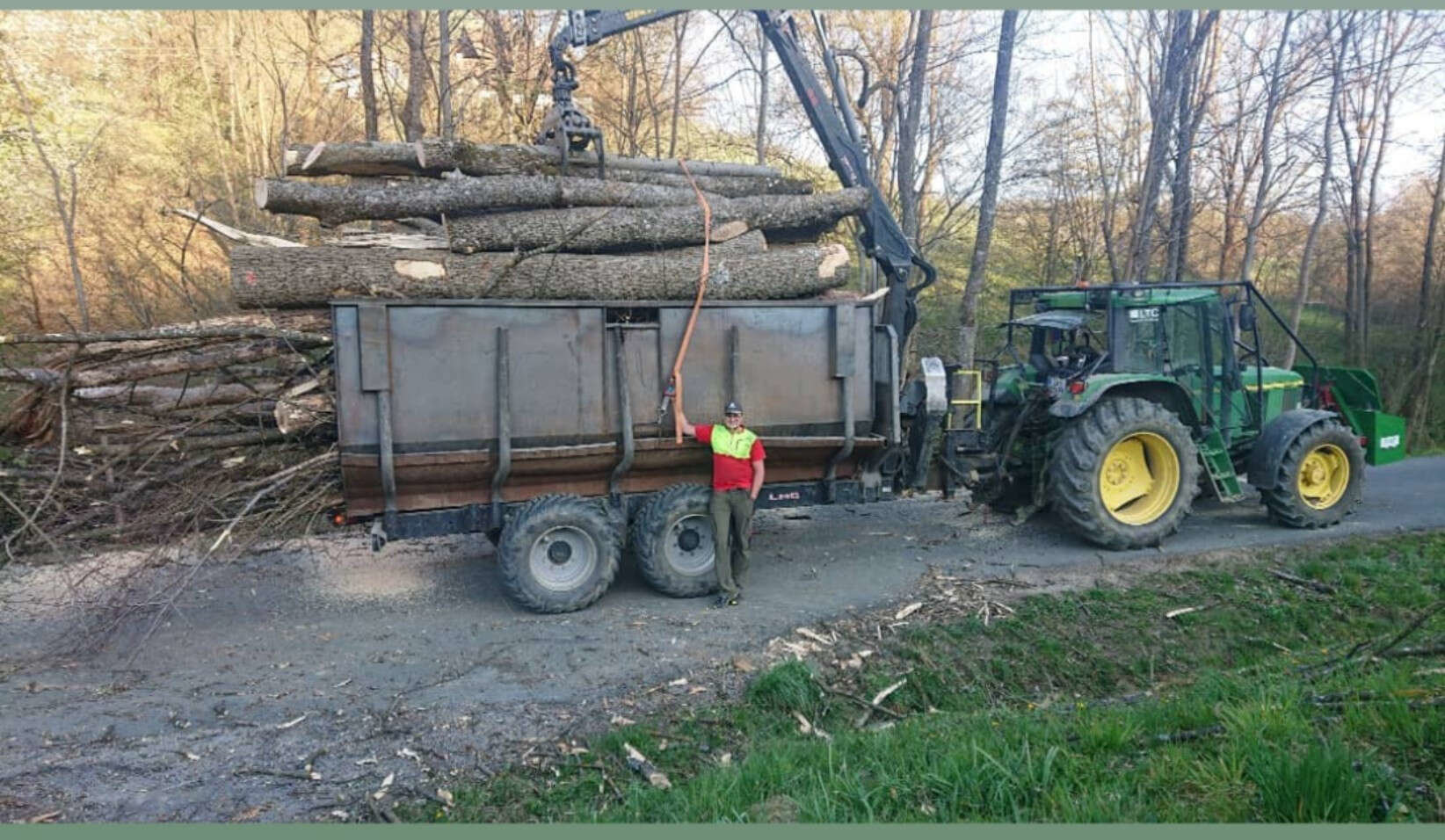 Holzabtragung von Forstunternehmen Julian Macek